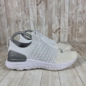 Nike React Phantom Run Flyknit 2 White Pure Platinum Silver CJ0280-100 womens 9